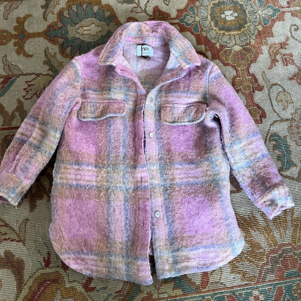 Zara kids wool shirt jacket